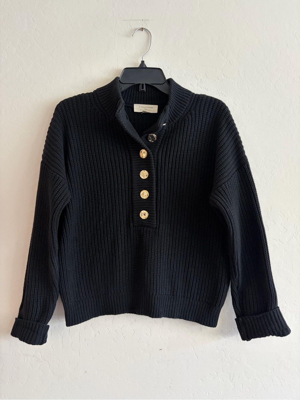 Sezane Lucas Jumper Black XS - Picture 6 of 11